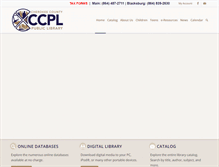 Tablet Screenshot of cherokeecountylibrary.org